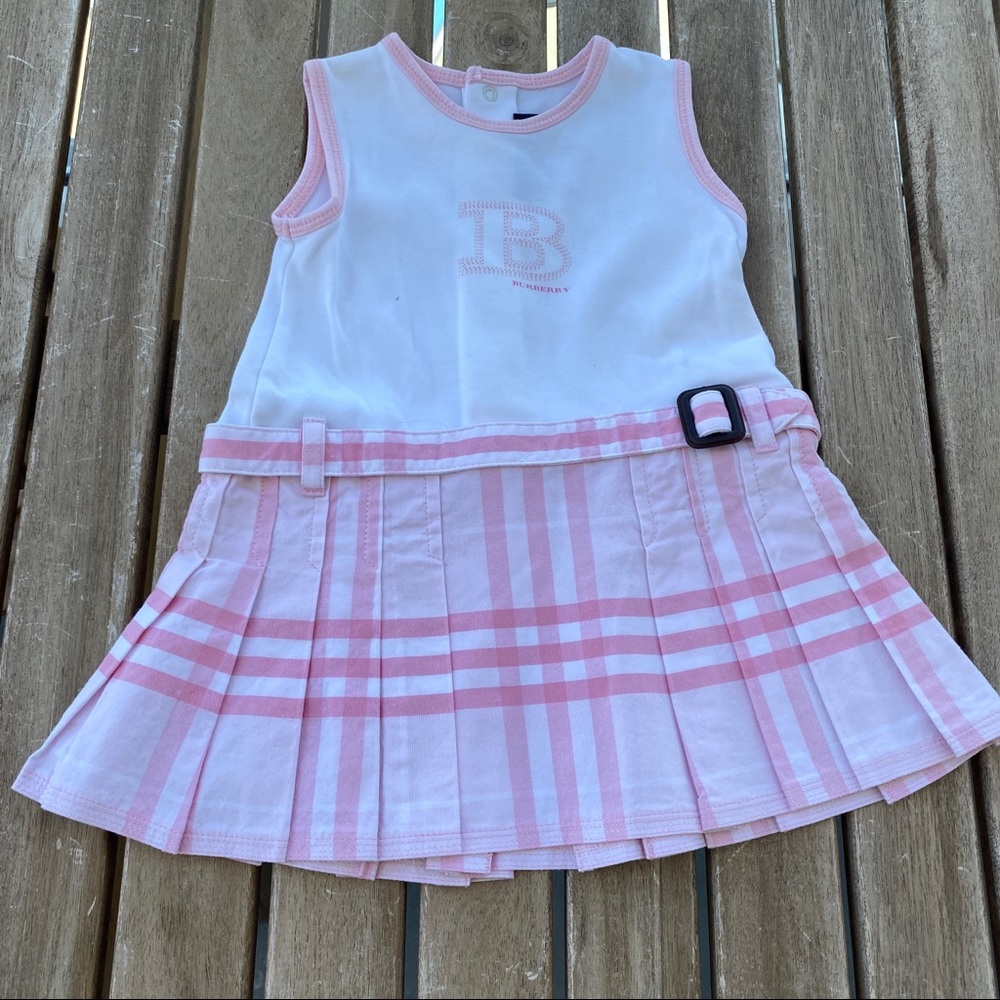 Dress Burberry 1 / 3 months sleeveless pink